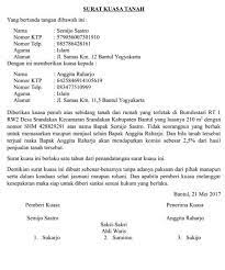 Kami yang bertanda tangan di bawah ini merupakan ahli waris dari. 15 Contoh Surat Kuasa Yang Baik Dan Benar Lengkap 2021