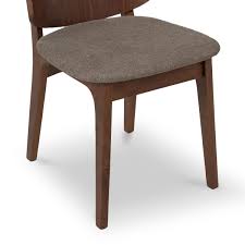 Danielle Dark Walnut Chair Sand Brown