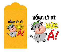 Mỗi dịp xuân về, người lớn thường lấy một món tiền nho nhỏ, bỏ vào chiếc phong bì đỏ được trang trí hoa văn sặc sỡ để mừng tuổi con trẻ. Vector Bao Li Xi Táº¿t Tan Sá»­u Há»•ng Li Xi Huc A Free Vector6 Com