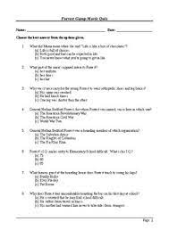 How many years of football does forrest play in college?forrest gump, where did forrest learn to play ch. Forrest Gump Multiple Choice Final Quiz Assessment By M Walsh