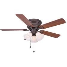 Ceiling fans are very popular, whether you want to improve your home's energy efficiency, create a sense most ceiling fans with lights have three, four, or five sockets. Ceiling Fans 44 Ceiling Fan W Light Pull Chain White Flush Mount 5 Blades Led Globe Lights Netpackmdz Com Ar