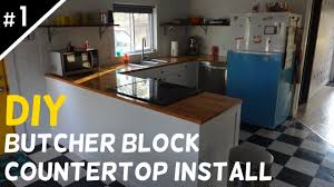 Can i put a boos wood counter top above a dishwasher or oven? Install Your Own Butcher Block Countertops Part 1 Of 5 Youtube