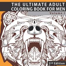 Christmas coloring pages for adults. Amazon Com The Ultimate Adult Coloring Book For Men Masculine Designs And Patterns For Adult Coloring Zendoodle And Zentangle Coloring Pages With Animals Relief Relaxation And Calming Volume 1 9781540550088 Pewter Penelope Books