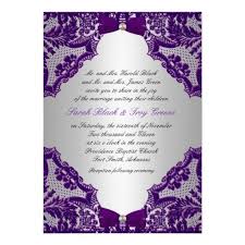 Purple And Silver Wedding Invitation Zazzle Com Purple And Silver Wedding Silver Wedding Invitations Cobalt Blue Wedding Invitation