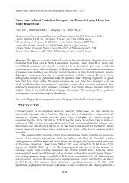 We did not find results for: Pdf Direct Over Indirect Container Transport For Remote Areas A Case For North Queensland