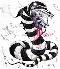 How freaking awesome is this? Gus Fink Studios On Instagram Bidding Starts At 22 Usd For This Signed Sandworm Print Comment With You Beetlejuice Tattoo Horror Movie Tattoos Creepy Art