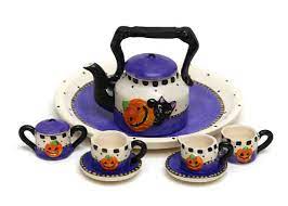 Dollhouse Miniature Matte Porcelain Hand Painted Tea Set Etsy Themed Tea Tea Diy Fairy Garden Accessories