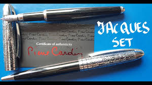Pierre cardin was the first couturier to bring fashion into the street, revolutionize men's style, apply a brand licensing system in 1960, set up operations throughout. Pierre Cardin Jacques Set Fountain Pen Rollerball Pen Review Youtube