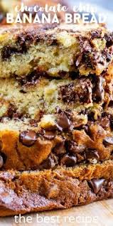 This Chocolate Chip Banana Bread Recipe Is The Best Easy One Bowl Ba Chocolate Chip Banana Bread Recipe Chocolate Chip Bread Recipe Chocolate Chip Banana Bread