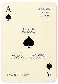 Monte Carlo Save The Date Card Casino Wedding Vegas Wedding Wedding Saving