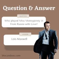 Oct 25, 2021 · quiz questions and answers about james bond. James Bond Quiz Questions And Answers James Bond Quiz Questions Mocamboo Com