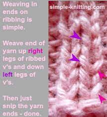 The nail color i'm wearing is by opi, called nein! Weaving In Ends And Yarn Tails