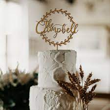 Rustic Wedding Cake Topper Silver Name Topper Custom Cake Topper Personalized Boho W Custom Cake Toppers Wedding Cake Toppers Rustic Wedding Cake Toppers