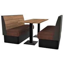 You need tables to set up some of your wares especially the smaller or more delicate items; Supreme Plank Booth Seating Standard Height Complete 6 Seater Free Standing Set 1500mm Wide Nobis Restaurant Furniture