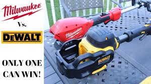 Check spelling or type a new query. Milwaukee Vs Dewalt Milwaukee Quik Lok String Trimmer Vs Dewalt 60v Flexvolt String Trimmer Youtube