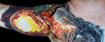 Dragon tattoos symbolize many things such as strength, wisdom, power, intellect, passion, and desire. 70 Dragon Arm Tattoo Designs For Men Fire Breathing Ink Ideas