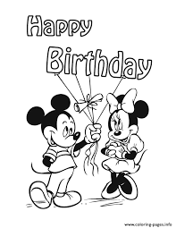 Welcome to our donald duck coloring pages. Mickey Mouse Happy Birthday Disney Coloring Pages Printable