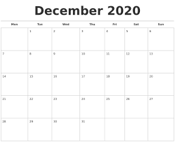 December 2020 Calendars Free 2020 Calendars Free Printable 2020 Monthly Calendars In 2020 Printable Calendar Design Excel Calendar Template Printable Calendar Template