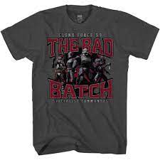 Star Wars The Clone Wars Clone Force 99 The Bad Batch Short Sleeve Adult T Shirt Medium Walmart Com Walmart Com