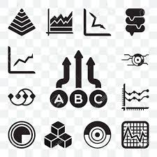 Set Of 13 Transparent Icons Such As Abc Item Chart Marketing