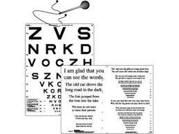English Colenbrander Low Vision Letter Chart From Precision