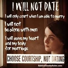 • dating should only take place in the context of having an accompanying chaperone with young couples. A Teenage Girl S Courtship Covenant Biblical Gender Roles
