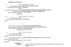 Resume itu artinya apa sih? Cara Membuat Curriculum Vitae Dalam Bahasa Inggris Cerdaskan Id
