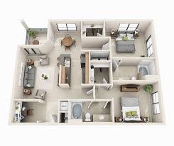 Waterford Floor Plan 2 Bed 2 Bath 1 168 Sq Ft Small Apartment House Floor Plans Bedroom Floor Plans