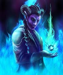 Tiefling Sorcerer Commission By Tyrellesmithart On Newgrounds Tieflings are primarily human in ancestry, but draw part of their bloodline from a powerful evil extraplanar being.