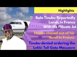 1:58pm on dec 01, 2014. Bola Ahmed Tinubu Reportedly Chased Out Of France Denied Responsibility For Lekki Gate Massacre Youtube