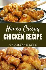 Honey Crispy Chicken Recipe Video The Whoot Honey Chicken Recipe Crispy Chicken Recipes Crispy Honey Chicken