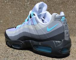 Nike Air Max 95 No Sew Anthracite Tide Pool Blue Cool Grey Nike Air Max 95 Nike Air Max Air Max 95 Blue