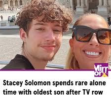 Stacey Solomon revealed she had spent some rare alone time with oldest son Zach  weeks after they had a blazing row