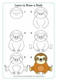 Pin By Valerie On Drawing Baby Animal Drawings Sloth Art Sloth