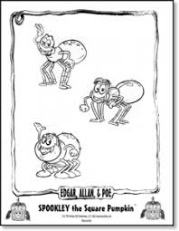 Coloring And Activity Spookley The Square Pumpkin Poe Seuss Arts And Crafts