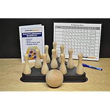 Amazon Com Table Shuffleboard Bowling White Pins