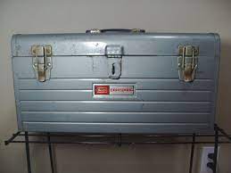 Vintage Sears Craftsman Metal Aged Tool Box 6500 Sears Craftsman Old Tools Tool Box