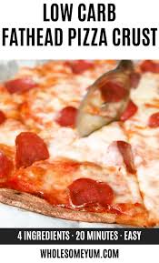 Fathead Pizza Crust Low Carb Keto Pizza 4 Ingredients Video Fathead Pizza Crust Recipe Recipes Keto Recipes Dinner