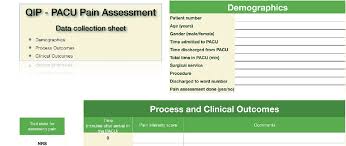 audit data collection sheet flacc download scientific