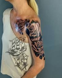More images for tattoo ideas for women arm roses » Top 61 Best Rose Sleeve Tattoo Ideas 2021 Inspiration Guide