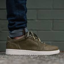 Get An On Feet Look At The Air Jordan 1 Low No Swoosh Trooper Kicksonfire Com Air Jordans Jordan 1 Low Jordan 1