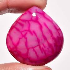 Amazing Pink Spider Web Agate Gemstone Cabochan Pear Shape Agate Gemstone Gemstones Semi Precious Gemstones