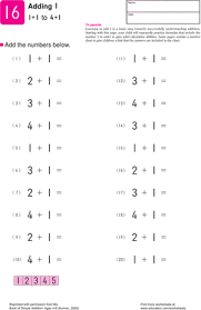 When we talk about kumon math worksheets pdf, scroll the page to see various related images to inform you more. Adding Up To One Worksheet Education Com Kumon Math Math Workbook Kumon Worksheets