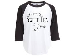 Raised On Sweet Tea And Jesus Svg T Shirt Htv Svg T Shirt Svg Svg Clipart Dfx Cricut Download Files For Si T Shirts For Women Sweet Tea Trending Outfits
