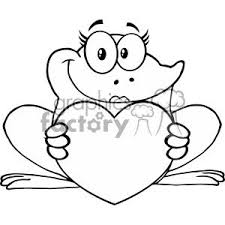 Black And White Frog Images 10671 Royalty Free Rf Clipart Black And White Frog Female Cartoon Mascot Character Holding A Heart Vector Illustration Clipart Royalty Free Clipart 403350 Female Cartoon Clip Art Clipart Black And White