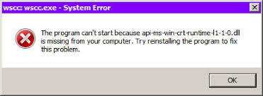 Check spelling or type a new query. The Program Can T Start Because Api Ms Win Crt Runtime L1 1 0 Dll Is Missing From Your Computer Super User