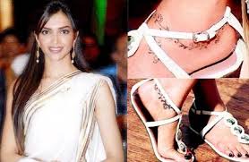 Deepika Sports A New Tattoo This Time On Her Ankle Anklet Tattoos Tattoos Deepika Padukone
