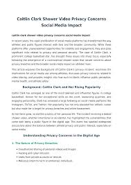 Rare Caitlin Clark private video - witness the uncensored moment