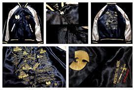 Applebum X Wu Tang Brand Souvenir Jacket Sukajan Bomber Jacket Vintage Souvenir Jacket Jackets