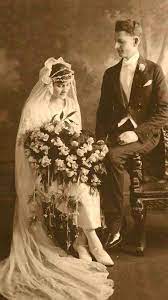 Check out our flapper wedding gown selection for the very best in unique or custom, handmade pieces from our dresses shops. Opulent 1920s Wedding Bouquets Vintage Wedding Photos Wedding Dresses Vintage Wedding Portraits